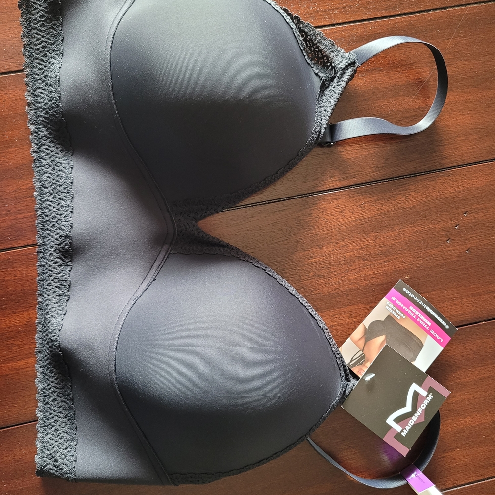 Maidenform Black Lace Detail Bra - Picture 7 of 11